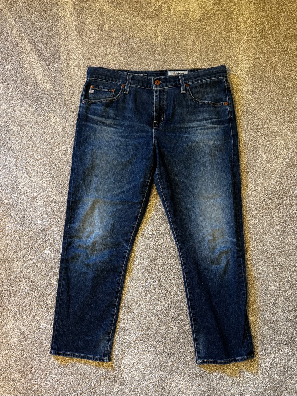 AG Jeans The Ex-Boyfriend Slim - Dark Blue Wash